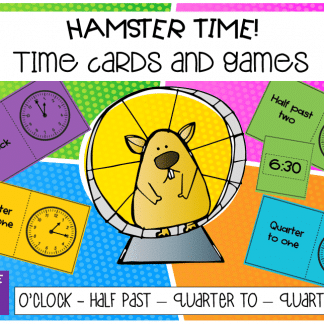 Hamster Time Time cards and games by Mrs Scott-Myles