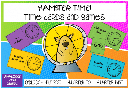 Hamster Time Time cards and games by Mrs Scott-Myles