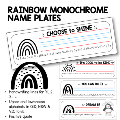 monochrome rainbow