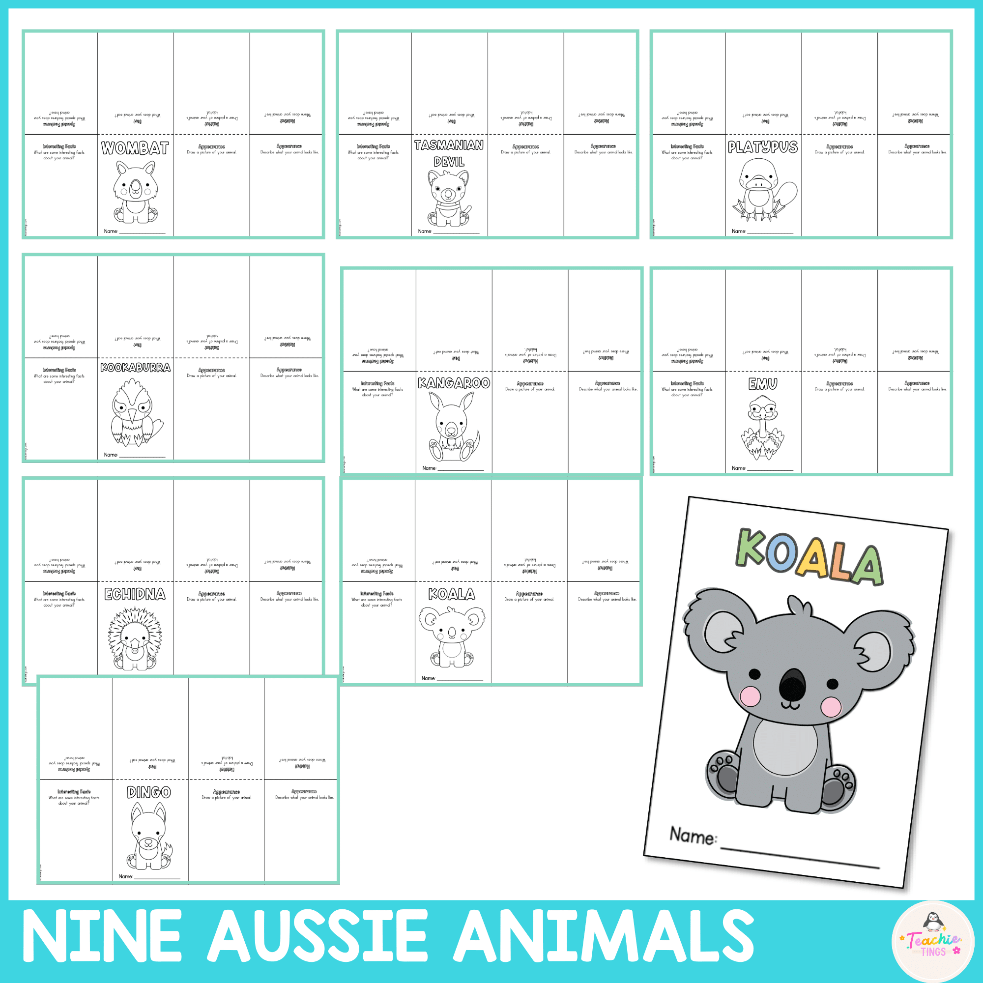 Australian Animal Information Report Mini Books - Image 4