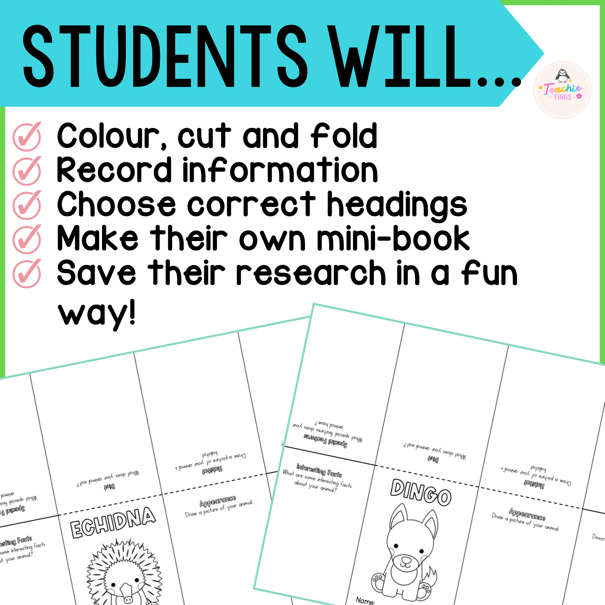 Australian Animal Information Report Mini Books - Image 3