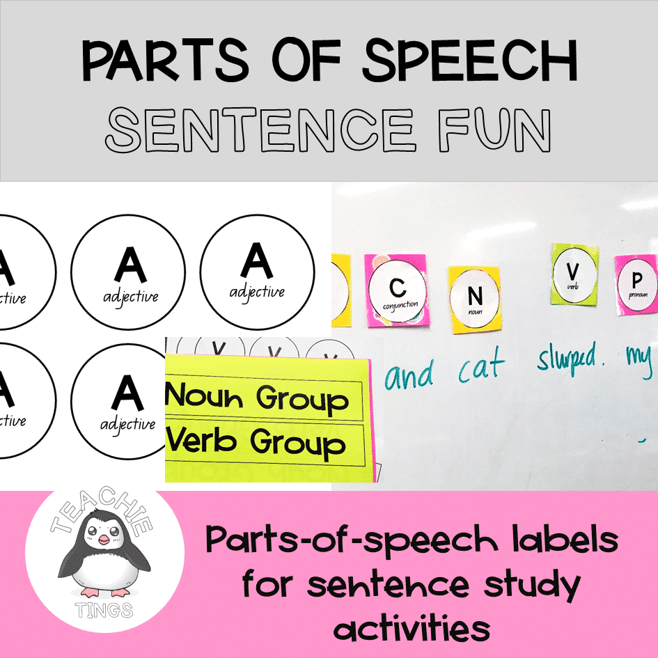 Labeling Sentences With Parts Of Speech Worksheets