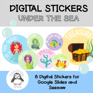 Digital Stickers - Mermaid
