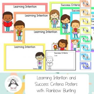 learning intention and success criteria posters
