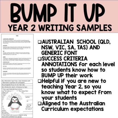 bump it up writing samples year 2