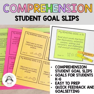 Comprehension Goal Slips - Clusters 1-12