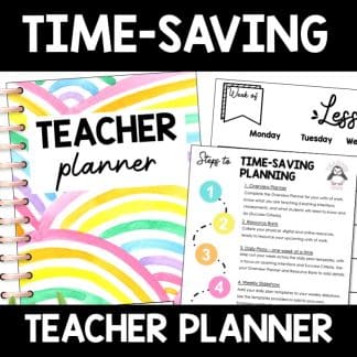 time saving teacher planner