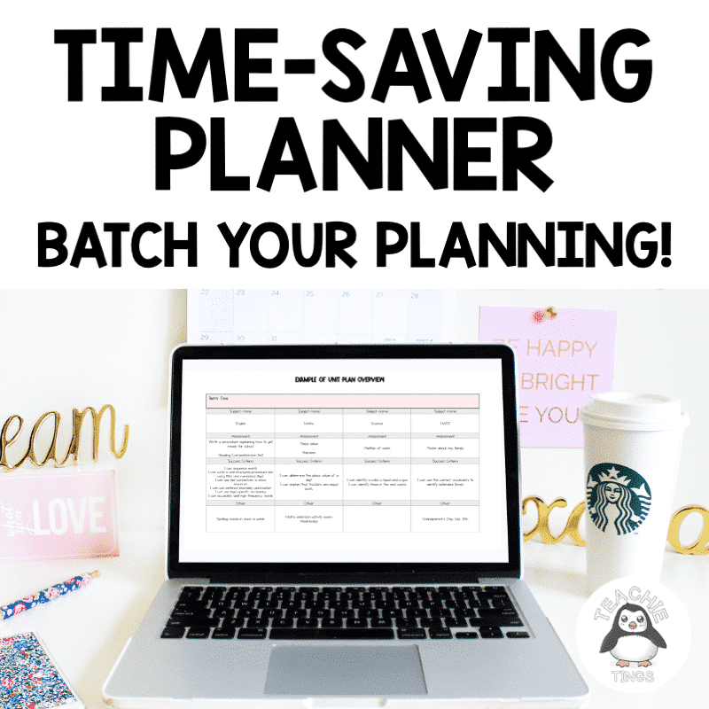 Teachie Tings Time-Saving Planner