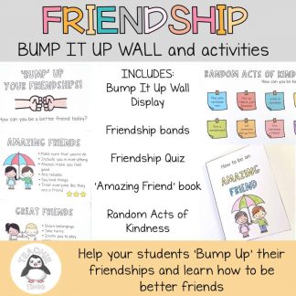 Friendship Bump It Up Wall and Friendship Activities