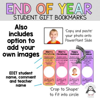 student gift bookmarks
