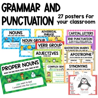 grammar and punctuation posters