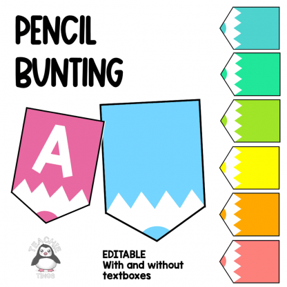 Pencil Bunting