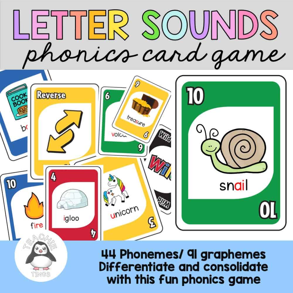 Letter Sounds Phonics Card Game — Teachie Tings