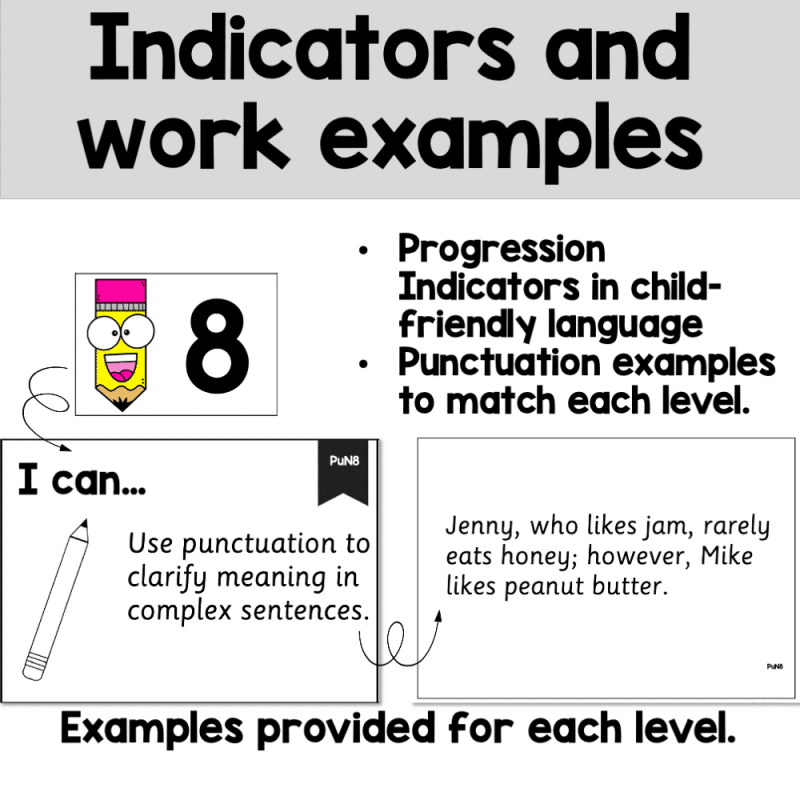 Literacy Progressions Punctuation