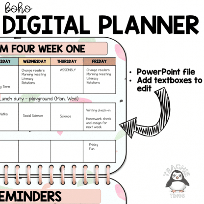 digital teacher planner