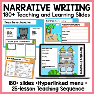 Narrative Writing Lesson Slides | PowerPoint and Google Slides