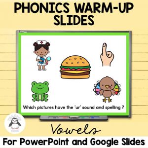 long and short vowels phonics warm ups