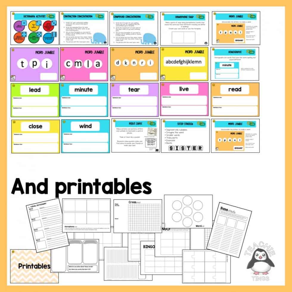 Morphemic Display Morphemic Spelling Activities — Teachie Tings