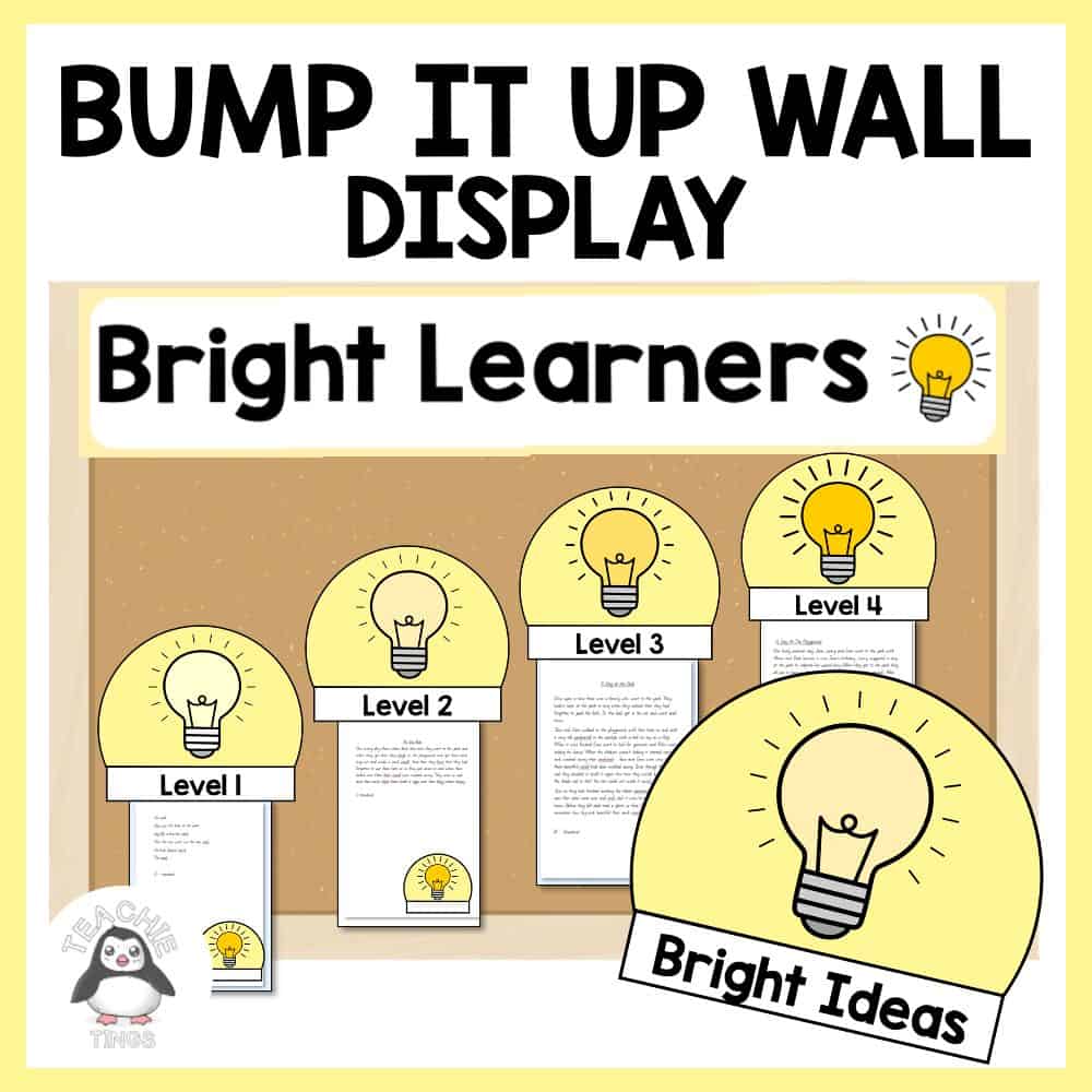 Bump It Up Wall Display  Bump It Up Wall Secondary — Teachie Tings