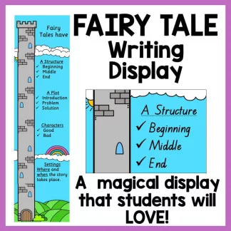 fairy tale writing display