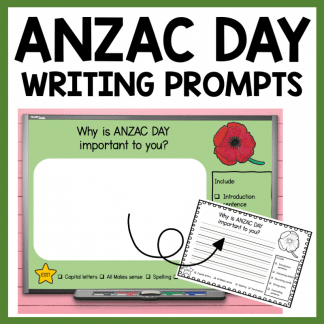 ANZAC Day writing prompts