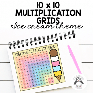 Times table multiplication grids