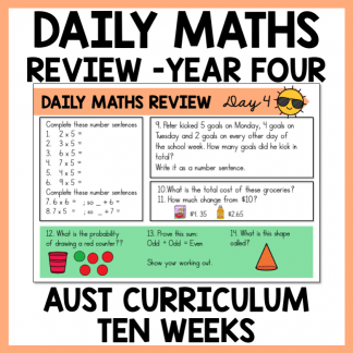 year four maths daily review