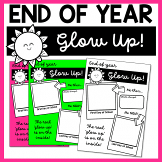 End of Year GLOW UP Student Template