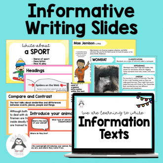 Informative Writing PowerPoint - Fun Activities for Informative Writing