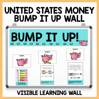 United States Currency Money Bump It Up Wall