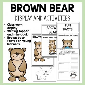 Brown Bear Informative Writing Activities | Living Things