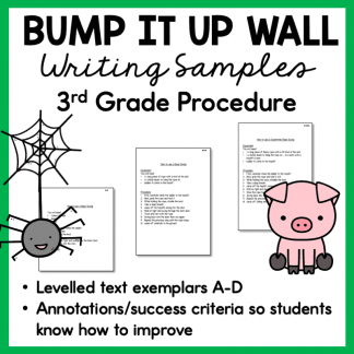 Grade 3 Procedural Writing Exemplars - Bump It Up Wall