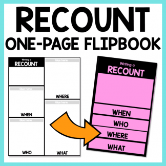 Recount Writing Flipbook