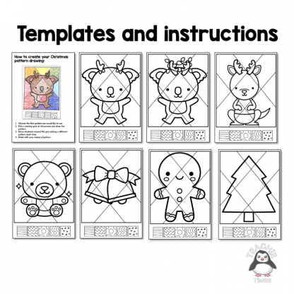 Christmas pattern colouring