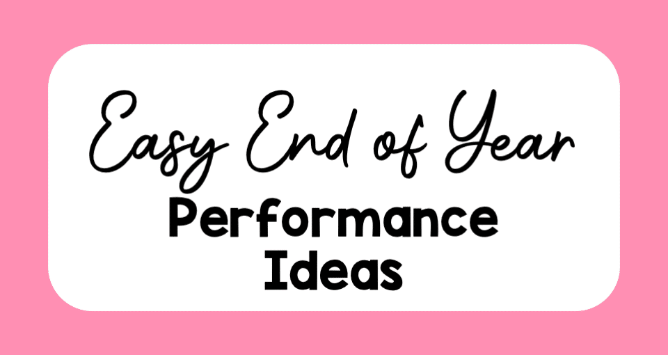 easy end of year performance ideas