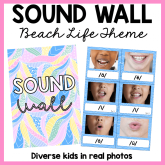 sound wall with diverse photosbeach life