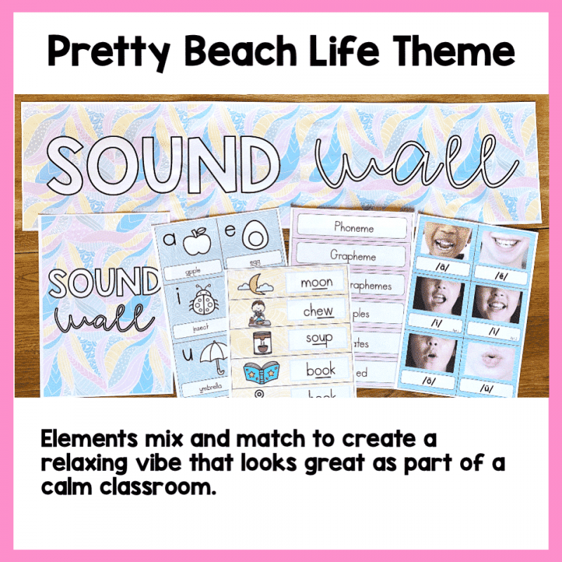 Sound Wall with Mouth Articulation Photographs | Beach Life THEME - Image 4