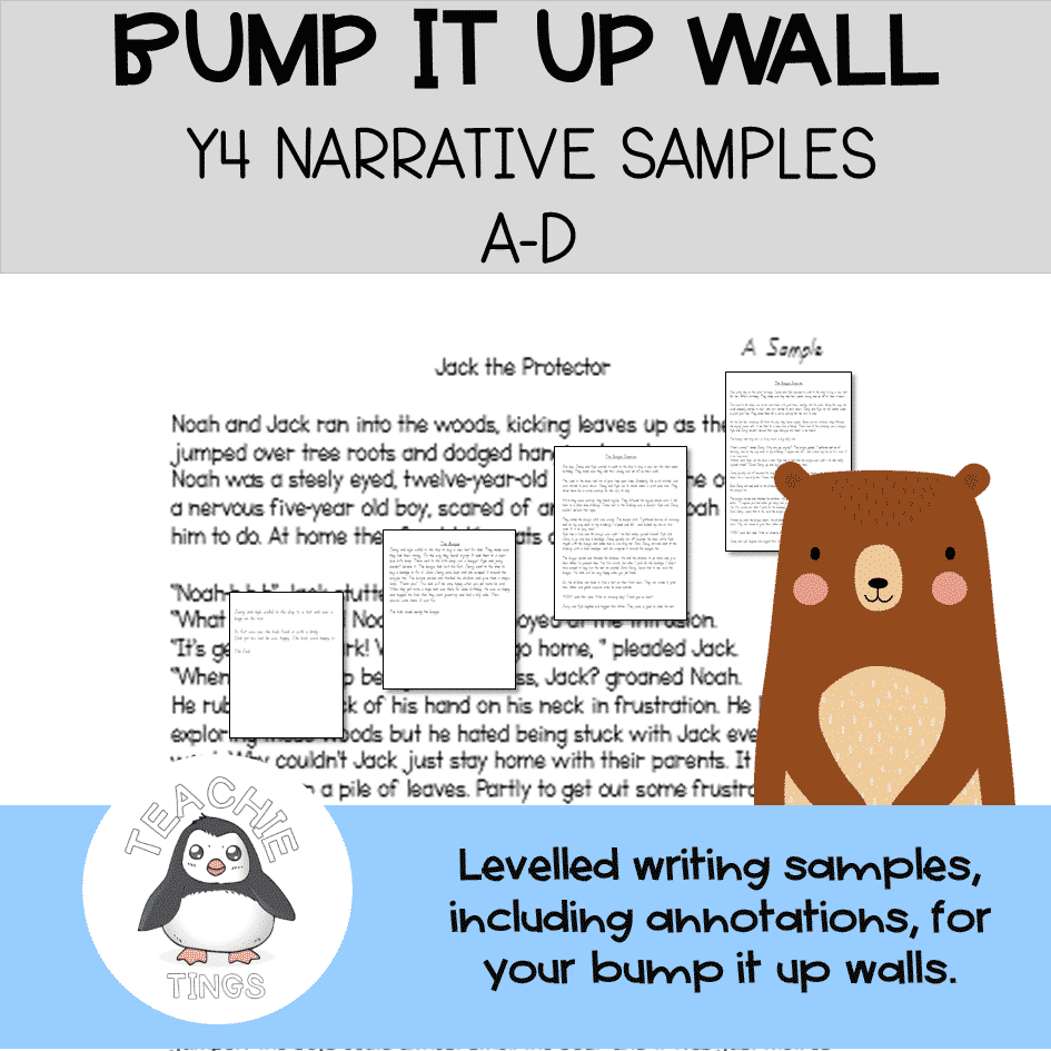 Grade 4 Narrative Writing Exemplars Bump It Up Wall Teachie Tings