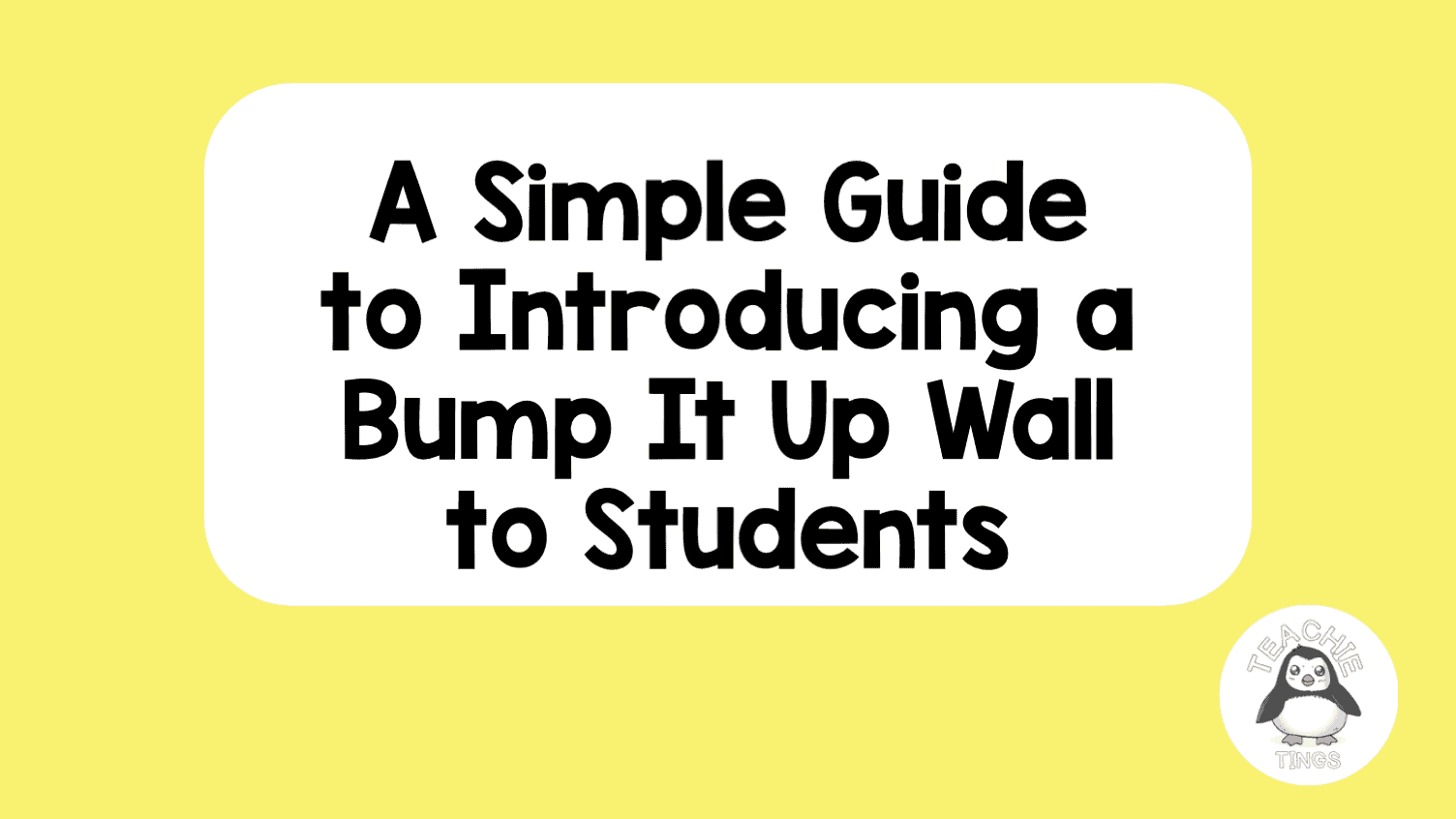 Introduce a bump it up wall