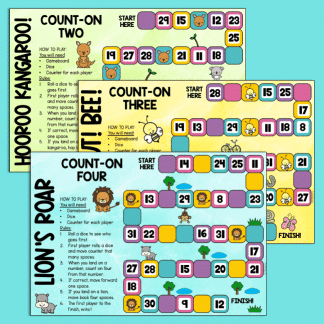 Count-on Board Games | Count on 2, 3 & 4