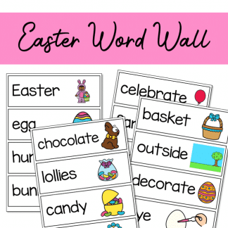 Easter Word Wall Vocabulary Cards