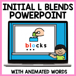 Initial L Blends Blending Practice PowerPoint | Decodable Words