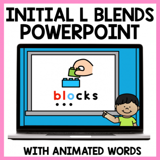 Initial L Blends Blending Practice PowerPoint | Decodable Words