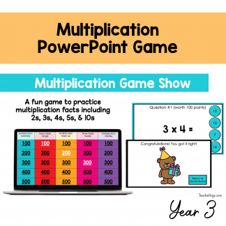 Multiplication Game Show - PowerPoint Game