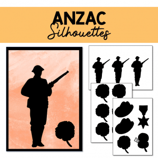 ANZAC Day Silhouettes for Craft Projects and Displays