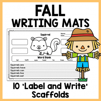 Autumn/Fall Writing Mats - Information Writing