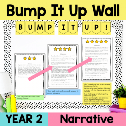 Year 2 Narrative Bump It Up Wall