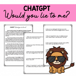 CHATGPT Would you lie to me? The Lion