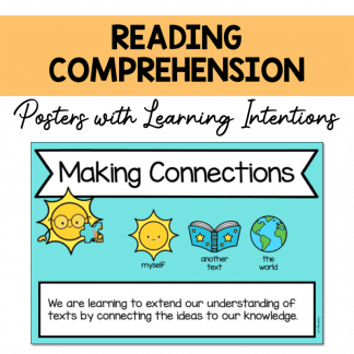 Reading Comprehension Posters - Sun Characters