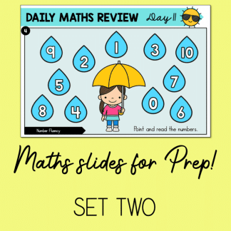 Daily Maths Slides for Prep - Set 2